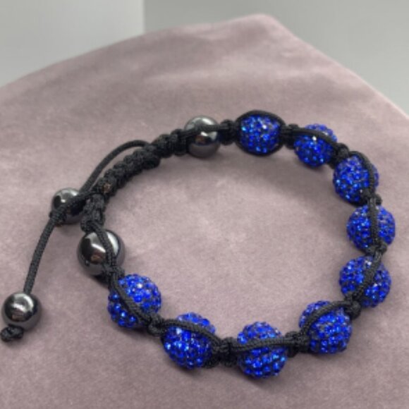 Blue and Black Bracelet NEW - Picture 1 of 5